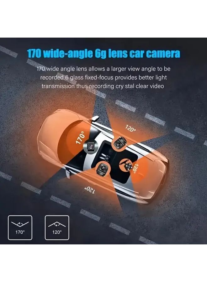 4 Channel 1080P HD Car Recorder With 32GB Card Night Vision Parking Monitor - Image 4